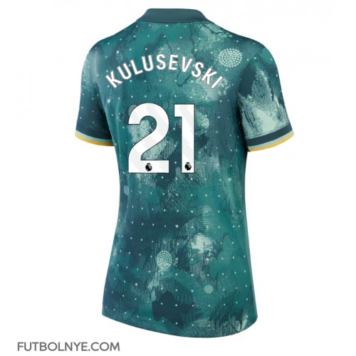 Camiseta Tottenham Hotspur Dejan Kulusevski #21 Tercera Equipación para mujer 2024-25 manga corta